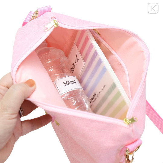 Japan Sanrio Sagara Embroidery Shoulder Bag - My Melody : Suntan - 3