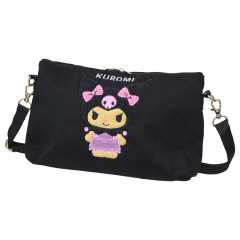 Japan Sanrio Sagara Embroidery Shoulder Bag - Kuromi : Suntan