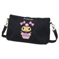 Japan Sanrio Sagara Embroidery Shoulder Bag - Kuromi : Suntan - 1