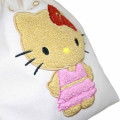 Japan Sanrio Sagara Embroidery Drawstring Pouch - Hello Kitty : Suntan - 4