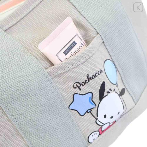 Japan Sanrio Canvas Mini Tote Bag with Dividers - Pochacco - 4