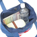 Japan Sanrio Denim Sagara Embroidery Lunch Bag - Cinnamoroll - 3