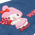 Japan Sanrio Denim Sagara Embroidery Lunch Bag - My Melody - 4