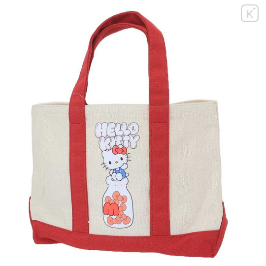 Japan Sanrio Bicolor Tote Bag - Hello Kitty - 1