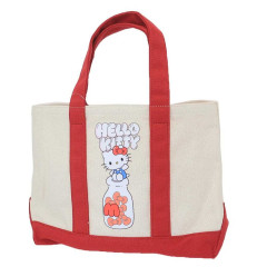 Japan Sanrio Bicolor Tote Bag - Hello Kitty