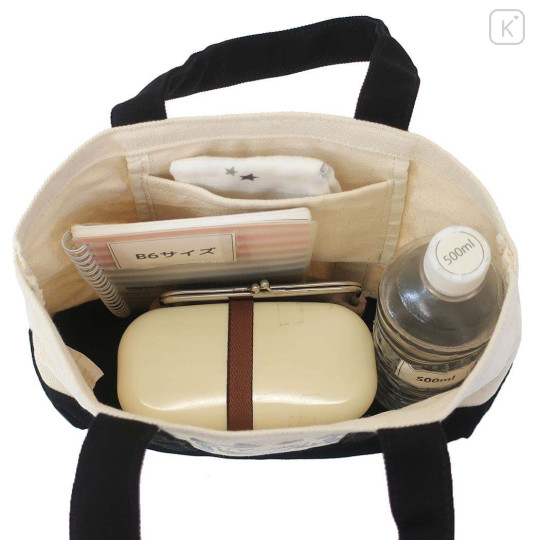 Japan Sanrio Bicolor Tote Bag - Kuromi - 3