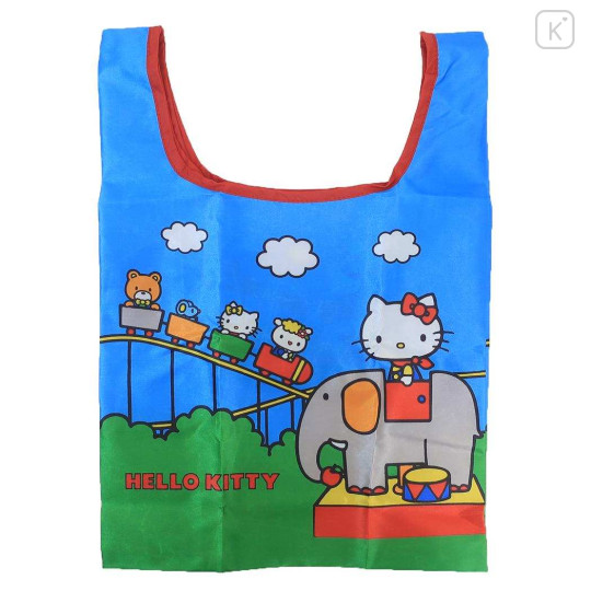 Japan Sanrio Mini Eco Bag with Pouch - Hello Kitty : Retro Park - 1