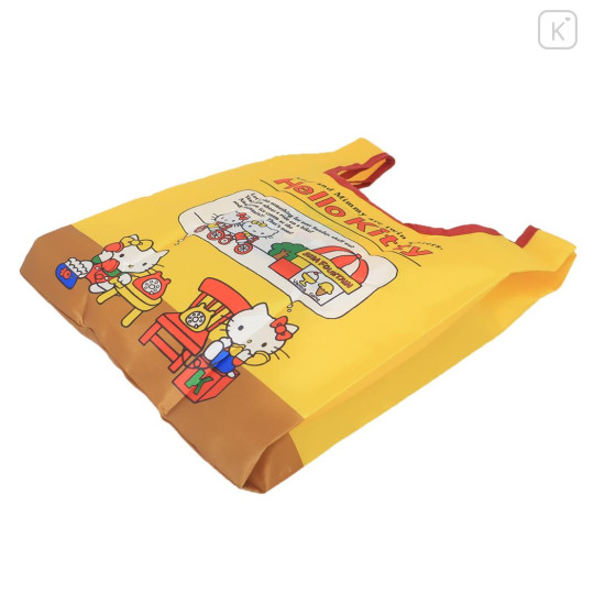 Japan Sanrio Mini Eco Bag with Pouch - Hello Kitty & Hello Mimmy : Retro - 2