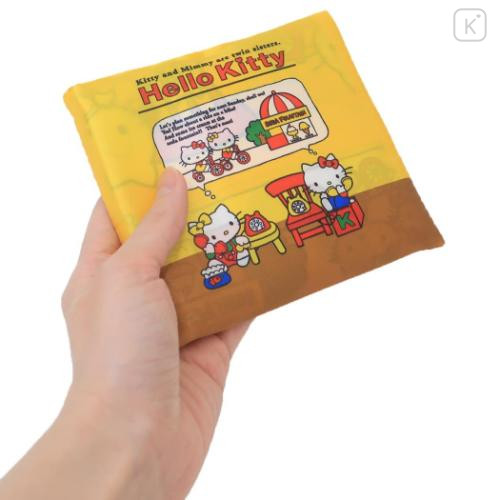 Japan Sanrio Mini Eco Bag with Pouch - Hello Kitty & Hello Mimmy : Retro - 4