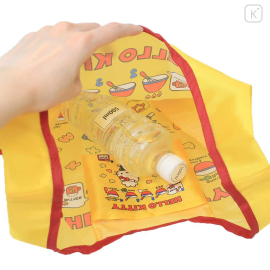 Japan Sanrio Mini Eco Bag with Pouch - Hello Kitty : Retro Cooking - 3