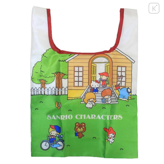 Japan Sanrio Mini Eco Bag with Pouch - Retro House - 1