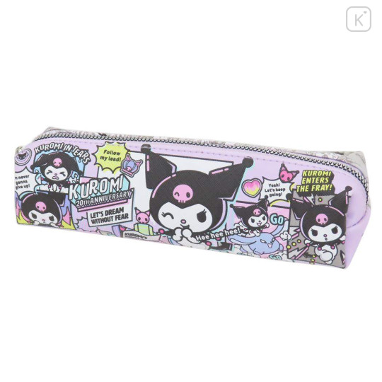 Japan Sanrio Pen Pouch - Kuromi : 20th Anniversary Hee Hee Hee - 1
