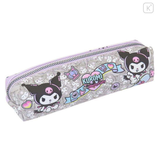 Japan Sanrio Pen Pouch - Kuromi : 20th Anniversary Hee Hee Hee - 2
