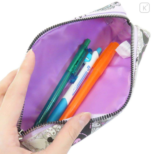 Japan Sanrio Pen Pouch - Kuromi : 20th Anniversary Hee Hee Hee - 3