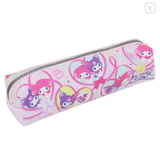 Japan Sanrio Pen Pouch - Kuromi & My Melody : 50th Anniversary - 2