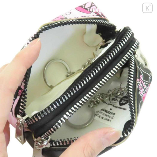 Japan Sanrio Double Pocket Key Case - My Melody 50th & Kuromi 20th Anniversary - 3