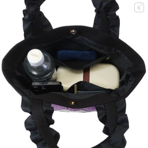 Japan Sanrio Sagara Embroidery Lunch Bag - Kuromi - 4