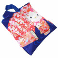 Japan Sanrio Satin Eco Bag with Pouch - Hello Kitty : Japanese Pattern Cherry Blossom - 2