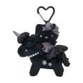 Japan Sanrio Premium Mascot Holder - Hello Kitty : Pegasus Black - 1