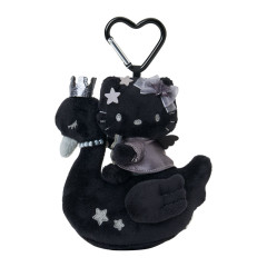 Japan Sanrio Premium Mascot Holder - Hello Kitty : Swan Black