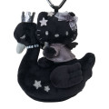 Japan Sanrio Premium Mascot Holder - Hello Kitty : Swan Black - 2