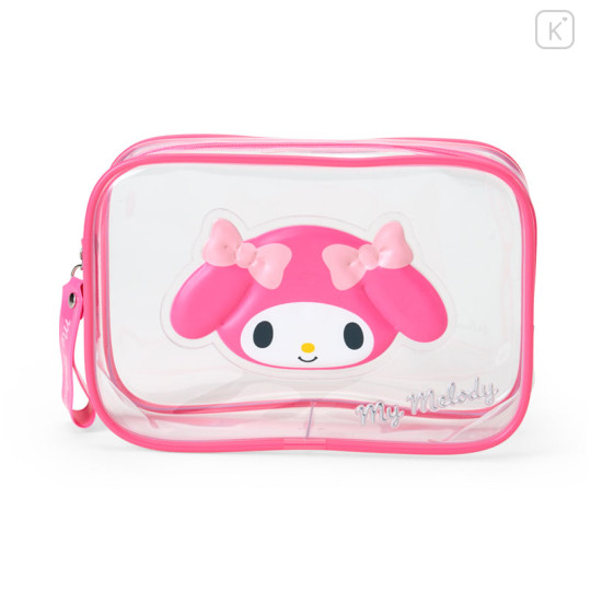 Japan Sanrio Original Clear Pouch - My Melody : Puffy Face - 1