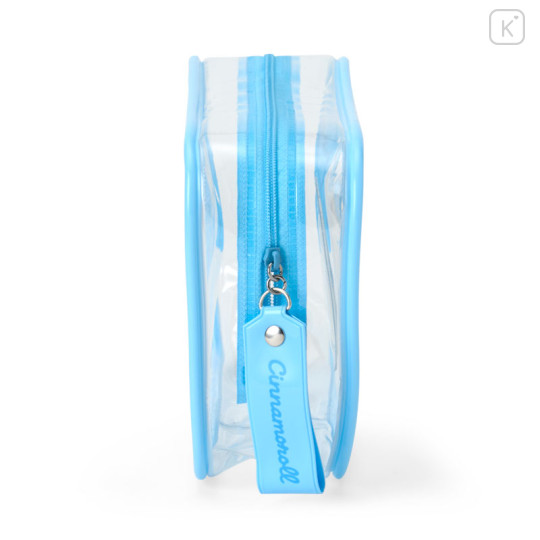Japan Sanrio Original Clear Pouch - Cinnamoroll : Puffy Face - 2