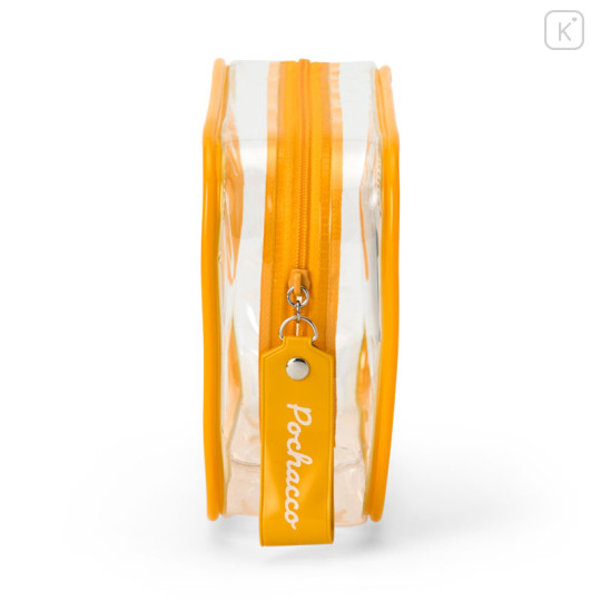 Japan Sanrio Original Clear Pouch - Pochacco : Puffy Face - 2