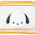 Japan Sanrio Original Clear Pouch - Pochacco : Puffy Face - 3