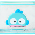 Japan Sanrio Original Clear Pouch - Hangyodon : Puffy Face - 3