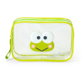 Japan Sanrio Original Clear Pouch - Keroppi : Puffy Face - 1