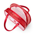 Japan Sanrio Original Clear Boston Bag - Hello Kitty : Sparkling Heart - 3