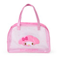 Japan Sanrio Original Clear Boston Bag - My Melody : Sparkling Heart - 1