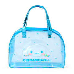 Japan Sanrio Original Clear Boston Bag - Cinnamoroll : Sparkling Heart