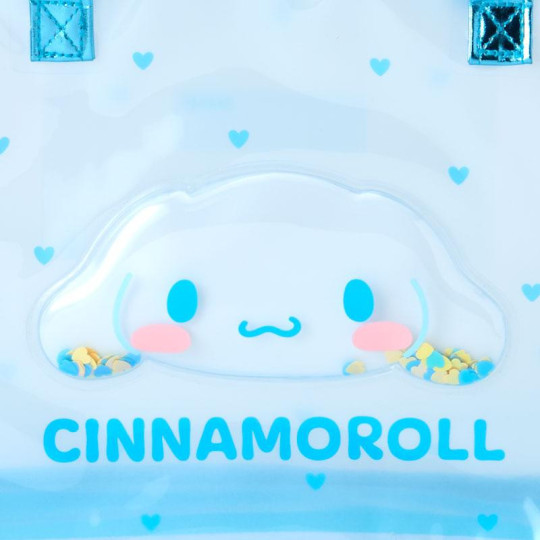 Japan Sanrio Original Clear Boston Bag - Cinnamoroll : Sparkling Heart - 4
