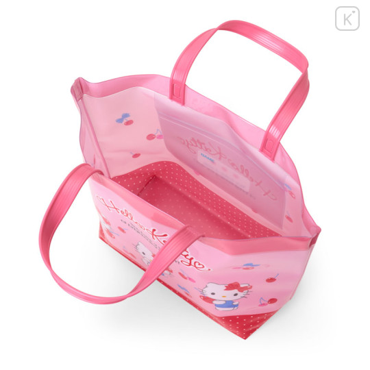 Japan Sanrio Original Pool Bag - Hello Kitty : Translucent Milky Color - 3
