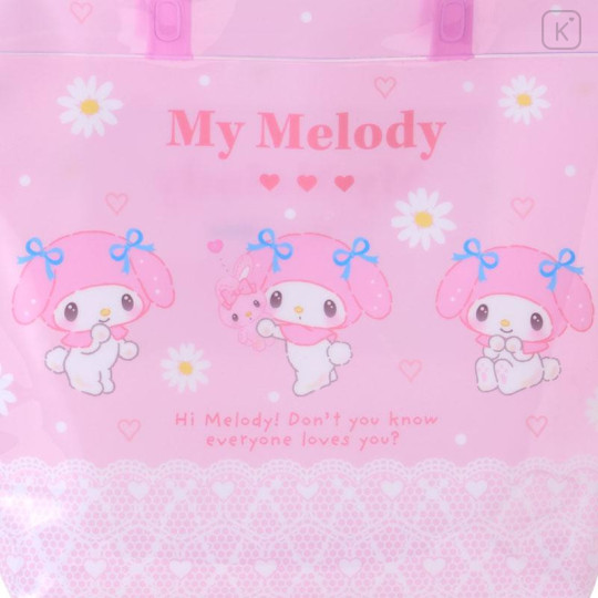 Japan Sanrio Original Pool Bag - My Melody : Translucent Milky Color - 4