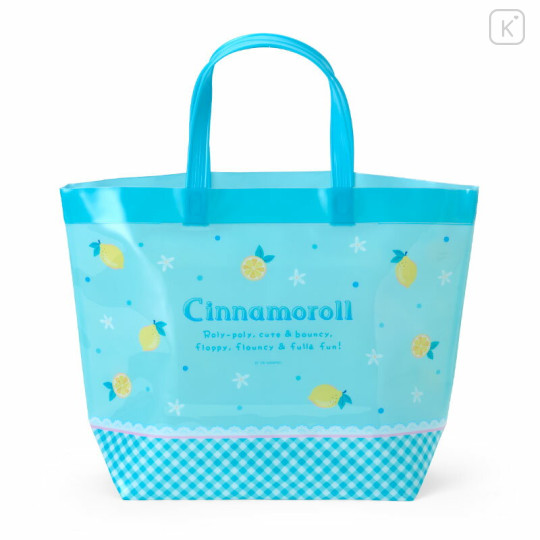 Japan Sanrio Original Pool Bag - Cinnamoroll : Translucent Milky Color - 2