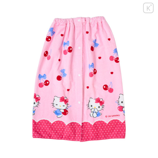 Japan Sanrio Original Kids Wrap Towel 70cm - Hello Kitty - 1
