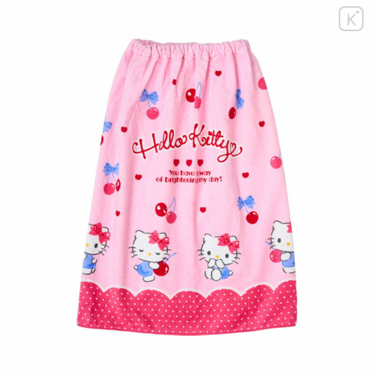 Japan Sanrio Original Kids Wrap Towel 70cm - Hello Kitty - 2