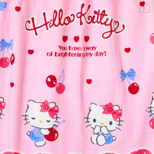 Japan Sanrio Original Kids Wrap Towel 70cm - Hello Kitty - 4
