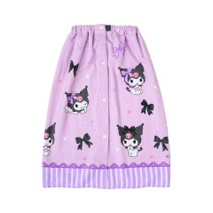 Japan Sanrio Original Kids Wrap Towel 70cm - Kuromi