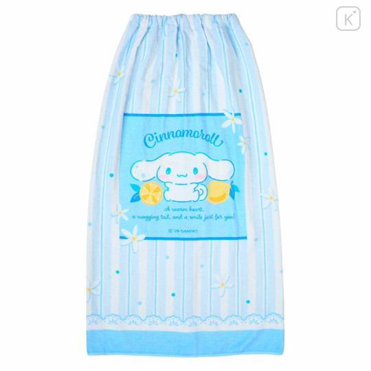 Japan Sanrio Original Kids Wrap Towel 100cm - Cinnamoroll - 1