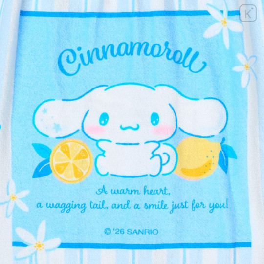 Japan Sanrio Original Kids Wrap Towel 100cm - Cinnamoroll - 4