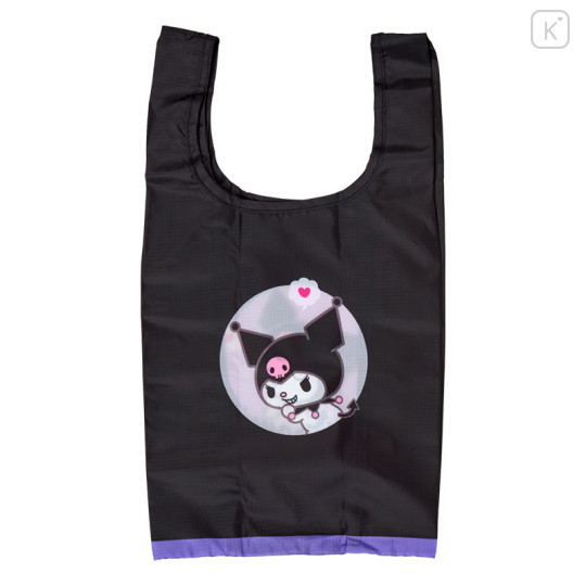 Japan Sanrio Original Water-repellent Eco Bag (S) - Kuromi - 2