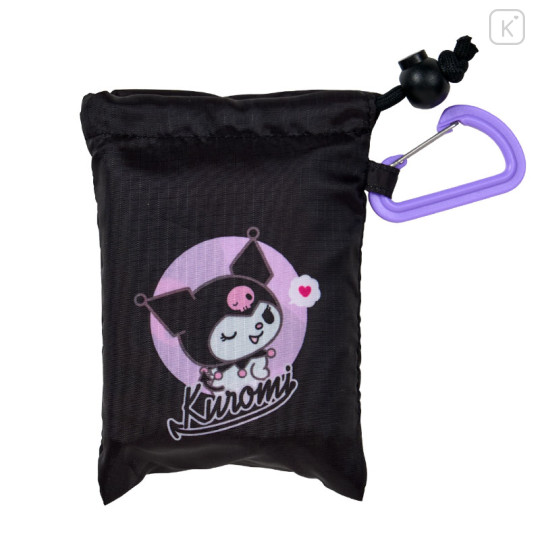 Japan Sanrio Original Water-repellent Eco Bag (S) - Kuromi - 3