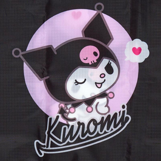 Japan Sanrio Original Water-repellent Eco Bag (S) - Kuromi - 4