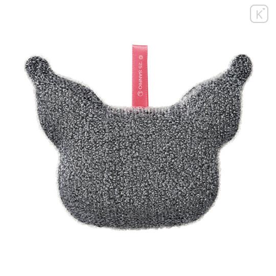 Japan Sanrio Sparkling Kitchen Sponge - Kuromi - 2