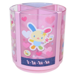 Japan Sanrio Rotating Pen Stand - Usahana : Pink