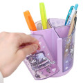 Japan Sanrio Rotating Pen Stand - Kuromi : Purple - 2